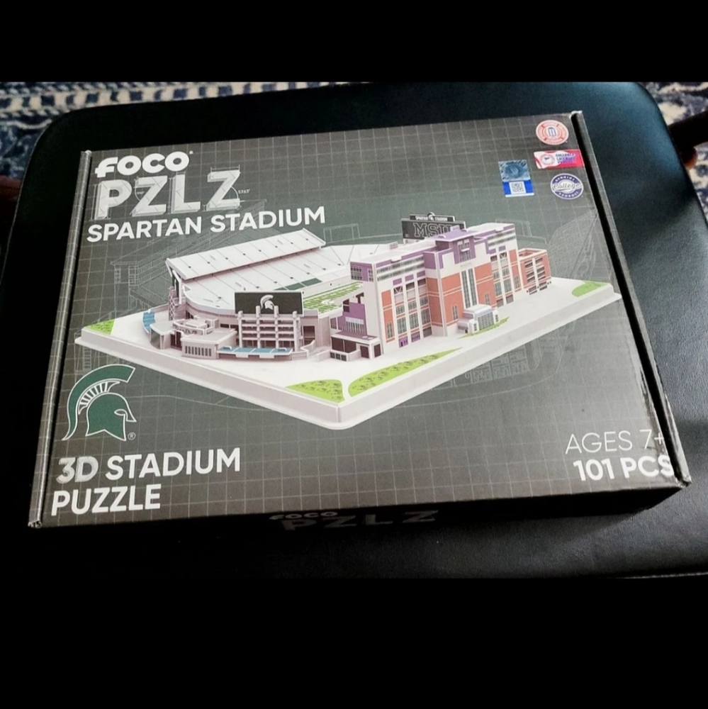 New Foco 3d Stadium Pzlz Spartan Stadium Michigan State Spartans Rare!!